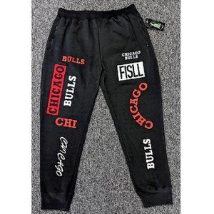 🆕 🏀CHICAGO BULLS SWEATPANTS - NBA - BY FISLL - MEN
